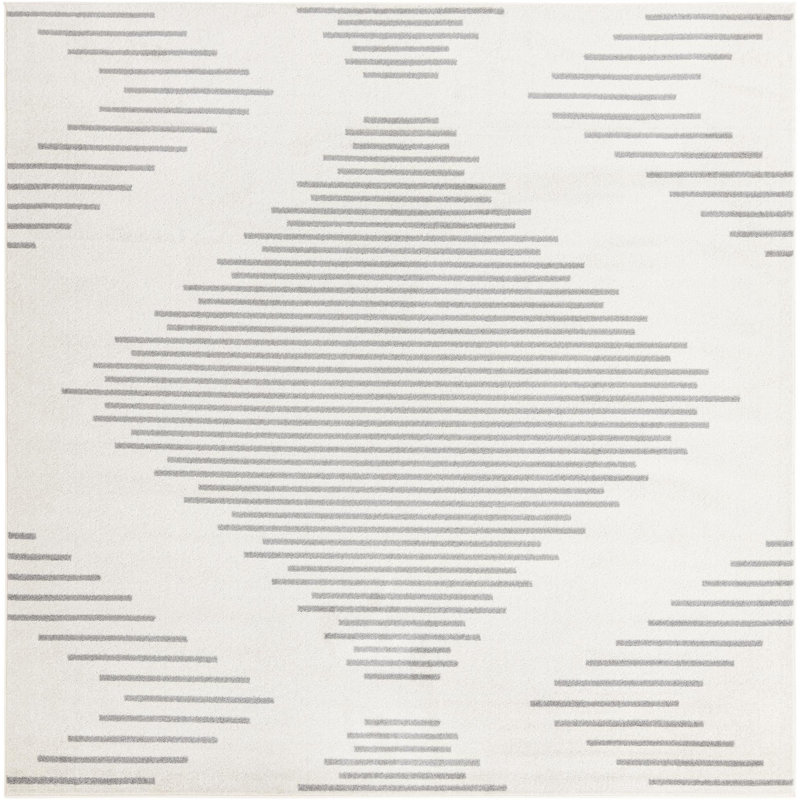 Laidy Striped Indoor Rug, Square 9'10"
