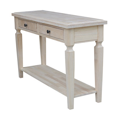 Briseno 48'' Unfinished Solid Wood Console Table