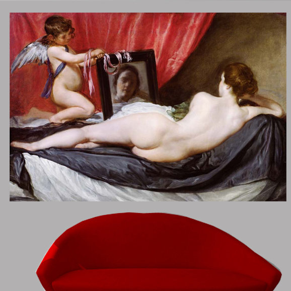 Adhésif décoratif Velazquez The Rokeby Venus (17ème), H 41 po x l 60 po