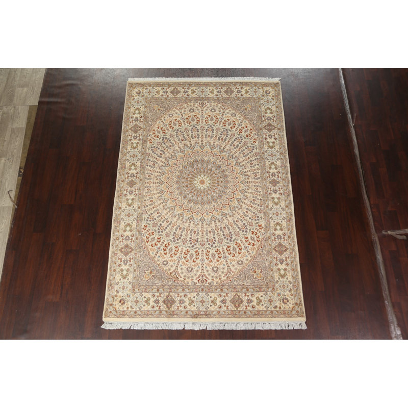 One-of-a-Kind 6'2" X 9'3" New Age Area Rug in Beige