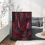 "Bourgogne rouge", cubes abstraits géométriques, composition artistique contemporaine, impression encadrée-858133029-858133028