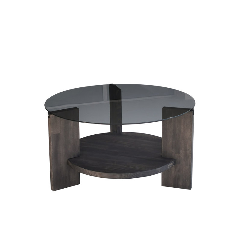 Heidi-Grace Four Leg Coffee Table, Anthracite/Brown