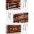 Solid Wood Hand-Painted Flower and Bird Pattern Shoe Storage Bench-1153316565