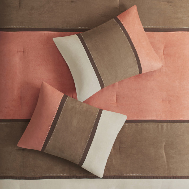 Édredon - imitation suède, Corail, 7