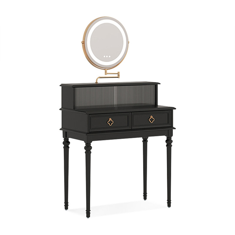 Makeup Vanity with Light mirror,2 drawers