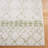 Lorenco Southwestern Machine Made Power Loom Polypropylene Area Rug in Ivory/Sage-1952888697
