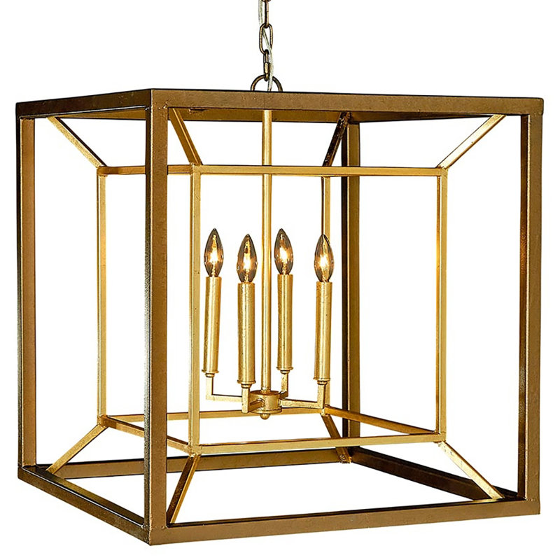 Naples 4 - Light Lantern Square Chandelier