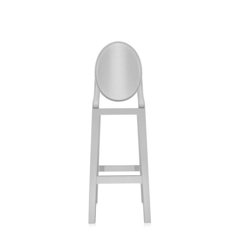 One More Outdoor Bar Stool, 75 cm, Glossy White