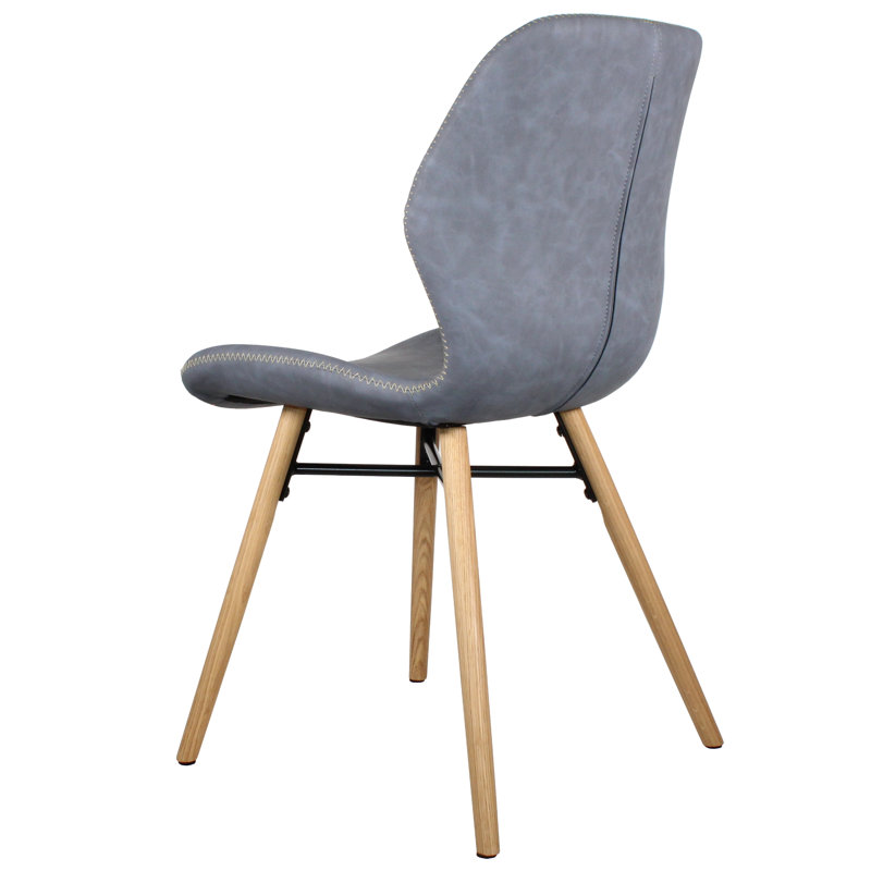 Emperador 46cm H Upholstered Side Chair, Light Grey