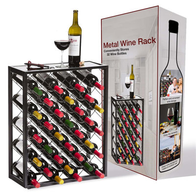 Bohlman Wine Bottle Rack Black