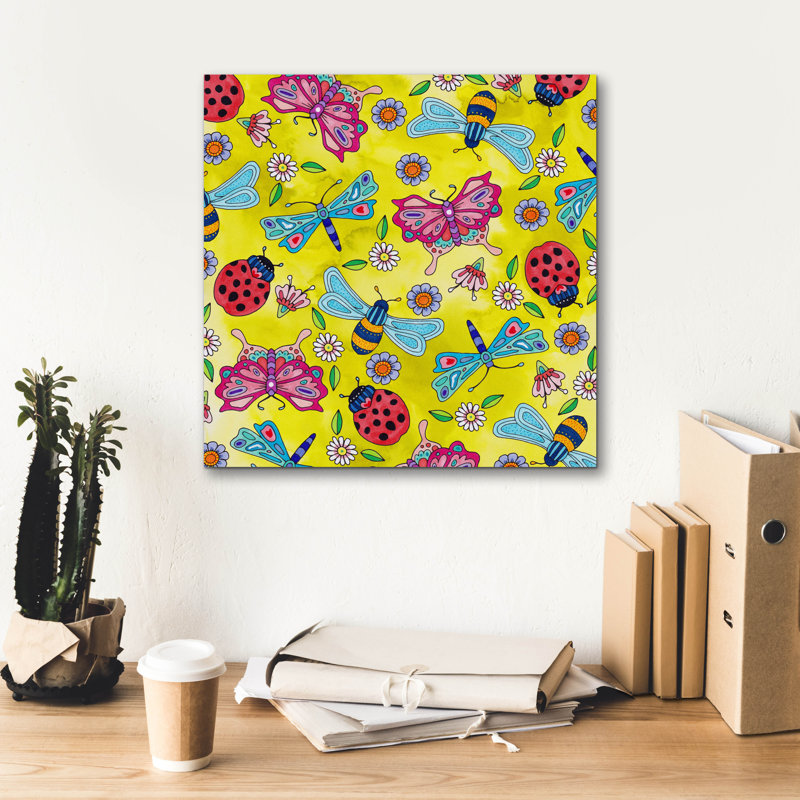 "Winged Things 30" par Hello Angel, H 18 po x l 18 po x P 0,75 po