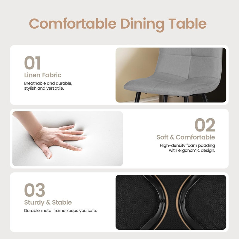 4 - Person Extendable Dining Set, Grey, White