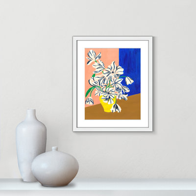 «Stripey Flowers Print» par Violets Print House