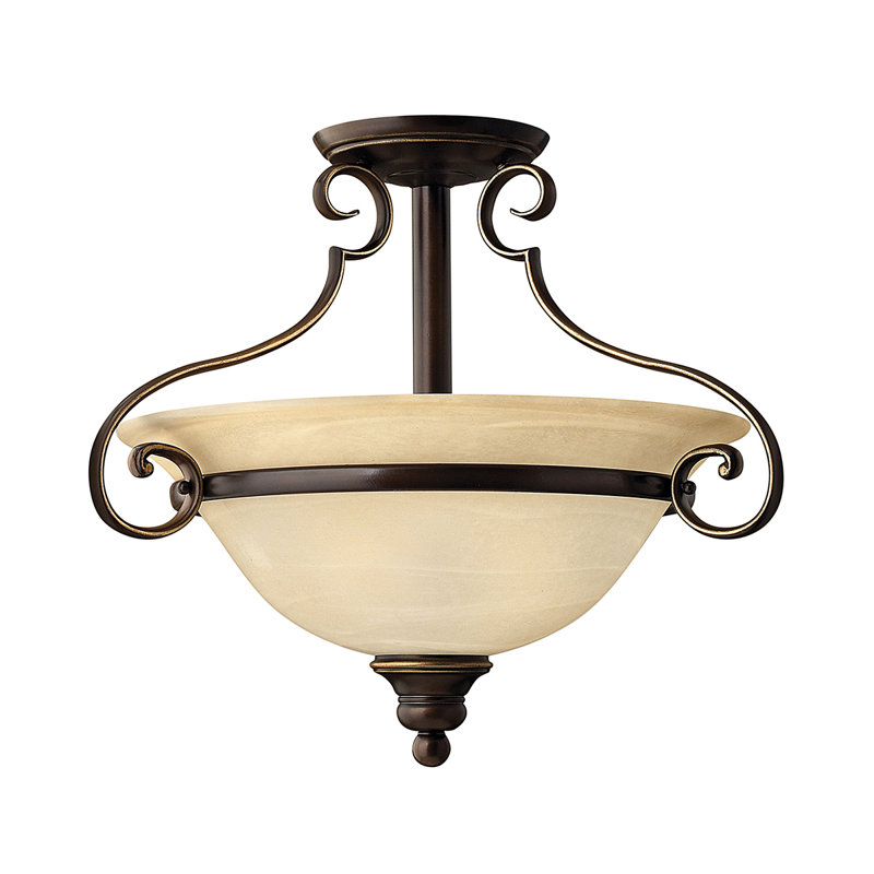 Carrigan Glass Semi Flush Mount