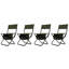 4 chaises d'extérieur pliantes avec espace de rangement pour le camping, les pique-niques, la pêche, une capacité de 280 lb, un poids léger en acier et un chiffon robuste-945097461-945097460