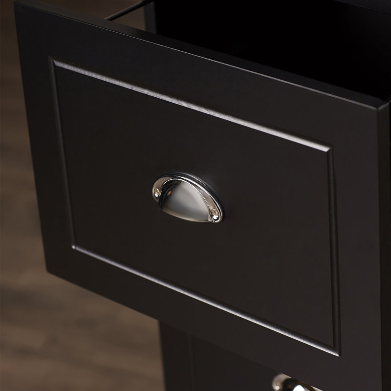 Brodan 15.8'' Wide 4 -Drawer File Cabinet, Black