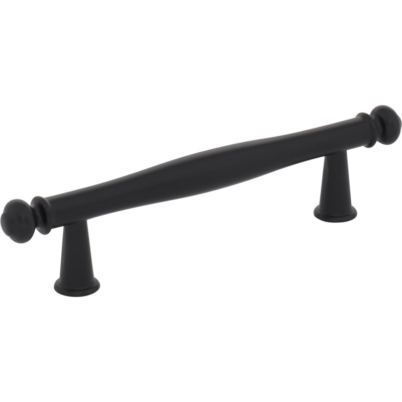 Coddington Bar Pull, Flat Black, 3 3/4" Center To Center