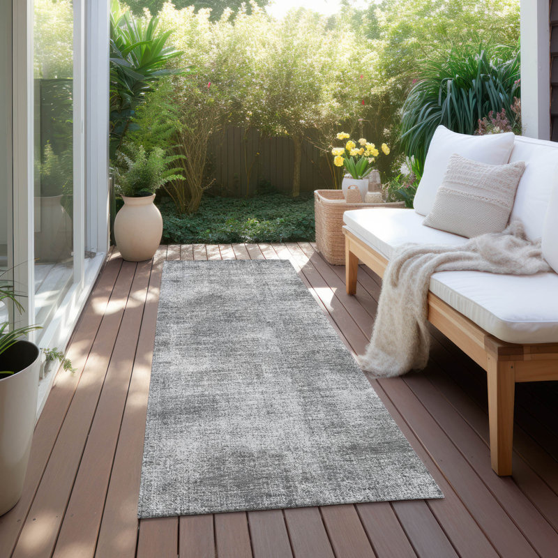 Machine Washable Indoor/Outdoor Chayden ACN1018, Runner 2'3" x 7'6"