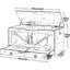 Banc de rangement multifonctionnel avec tiroir coulissant, capacité de poids de 220 lb, charnière de sécurité et ouverture en forme de U pour l'entrée, le salon ou la chambre à coucher