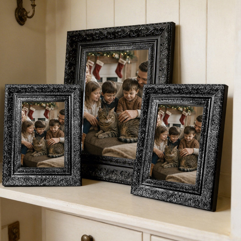 Cadre photo décoratif pour la maison, Noir, 3, 8" W x 10" H
