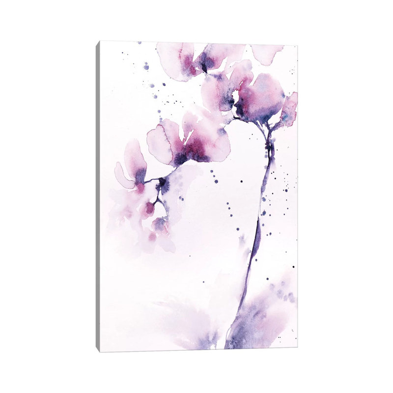 Orchids by Lesia Binkin - Wrapped Canvas Painting, 30.48 cm H x 45.72 cm W