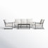 Lucier 4 Piece Deep Seating Group with Sunbrella Cushions