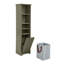 Grande armoire de rangement pour salle de bain de 64 pouces avec 4 tablettes réglables et un panier à linge, idéale pour les petits espaces et le rangement caché des vêtements