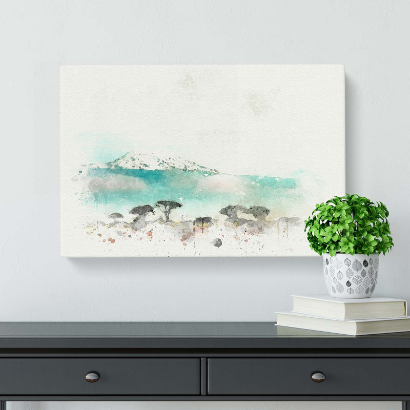 Mount Kilimanjaro In Tanzania In Abstract - Wrapped Canvas, 40cm H x 60cm W x 3cm D