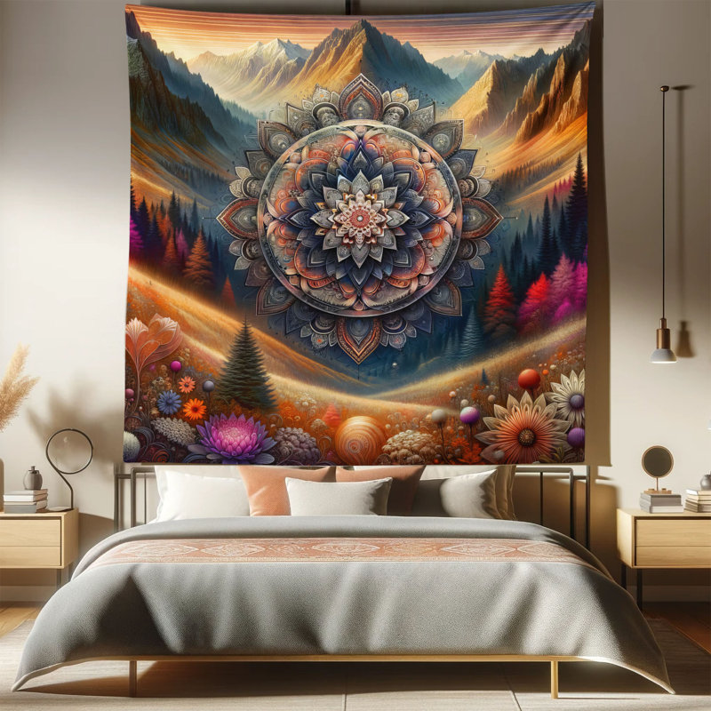 Tapisserie en microfibre, H 88 po x l 88 po