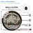 Christmas-Train-Clock-With-Snow Art - 12'' Modern Glass Wall Clock