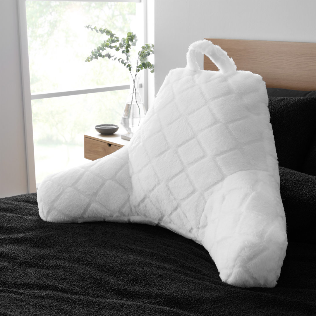 Cosy Diamond Faux Fur High Back Cuddle Cushion Back Rest