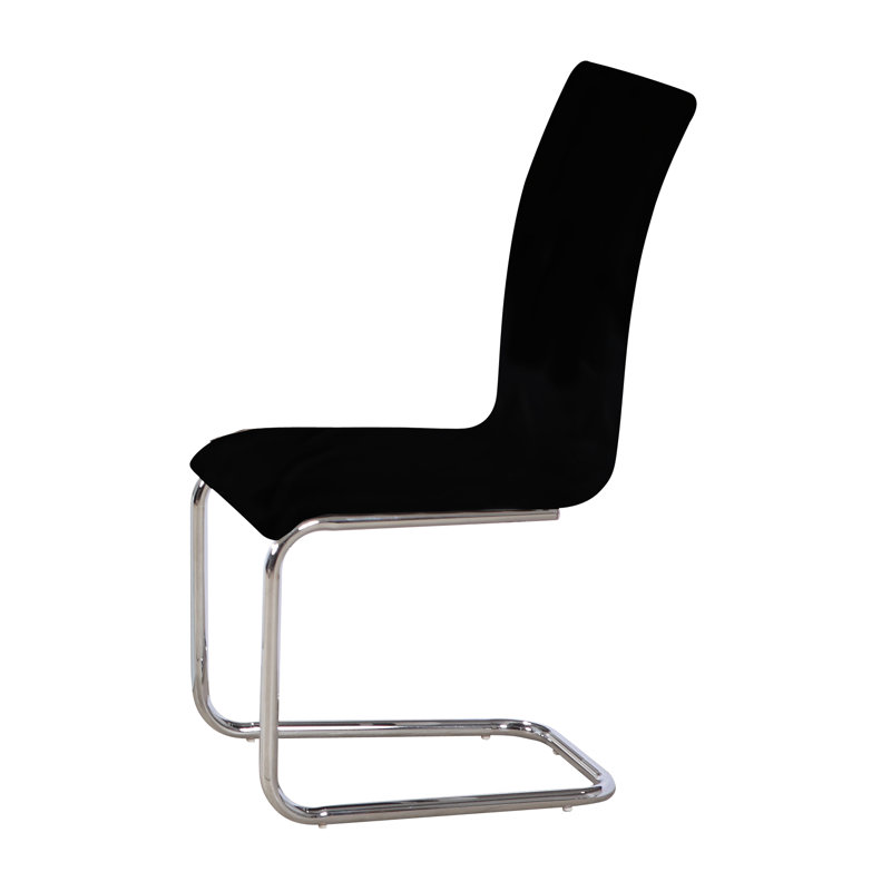 Brecken 48.26cm H Upholstered Parsons Chair, Black