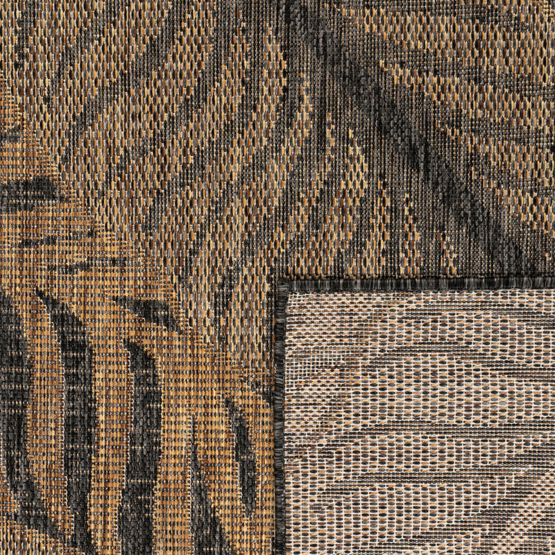 Allaben Flatweave Floral Indoor / Outdoor Rug, Rectangle 2'8" x 4'11"
