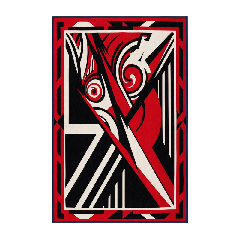 Nightfire Veil Rug, Rectangle 6' x 9'