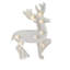 Enseigne de Noël blanche 9,75 po
