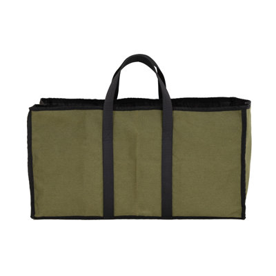 With Accents, Canvas Log Carrier