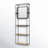 Dunkelberger Metal Flat Wall Mirror with Shelves
