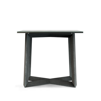 Caydance Glass Top Console Table