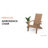 All Weather Outdoor Plastic Adirondack Chairs With Cup Holder Fire pit Chairs-64562629