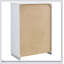 Commode 5 tiroirs Dulcey blanc ultrabrillant, design minimaliste moderne pour un rangement élégant dans la chambre à coucher