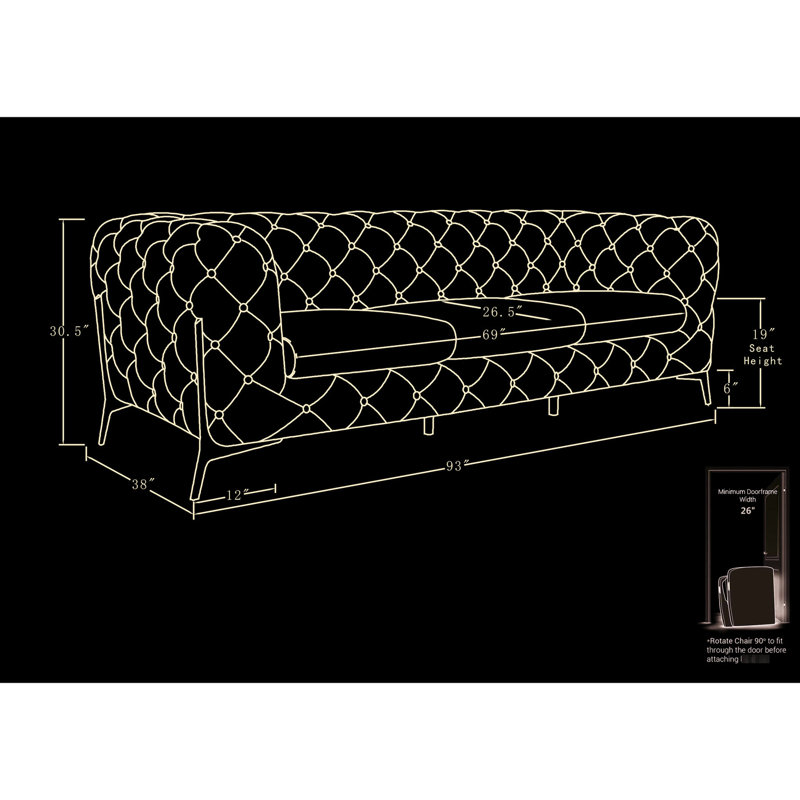 Banc en cuir blanc avec pieds en acier inoxydable et coussin en mousse 3 couches de bois franc séché au four