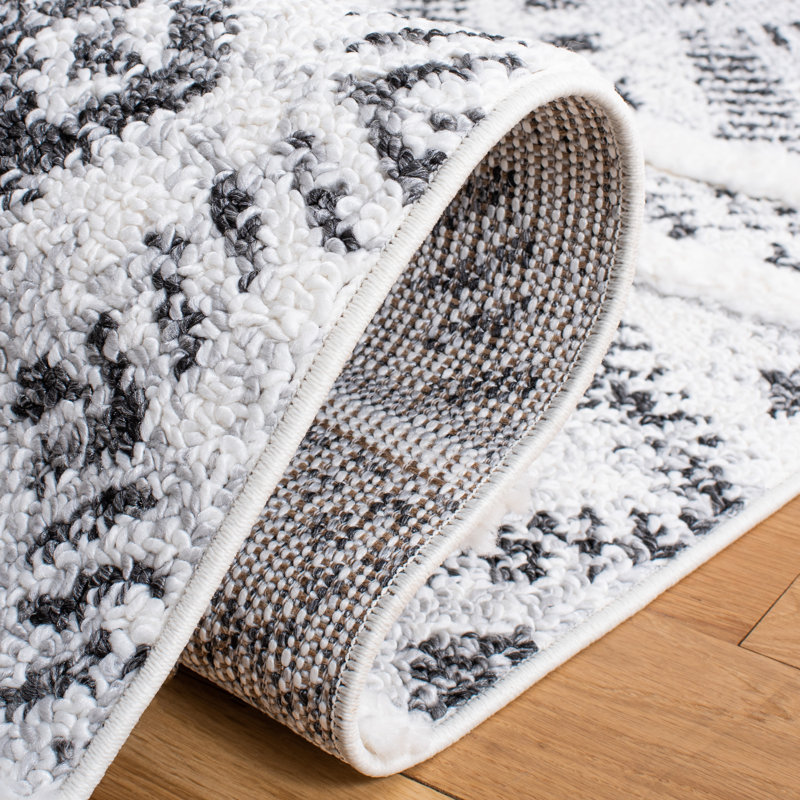 Tapis à poils longs Wiebe, Tapis de couloir 2 pi 3 po x 8 pi