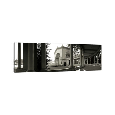 Pavilion in a Park, Balboa Park, San Diego, California, USA 1 Piece Wrapped Canvas Panoramic Wall Art