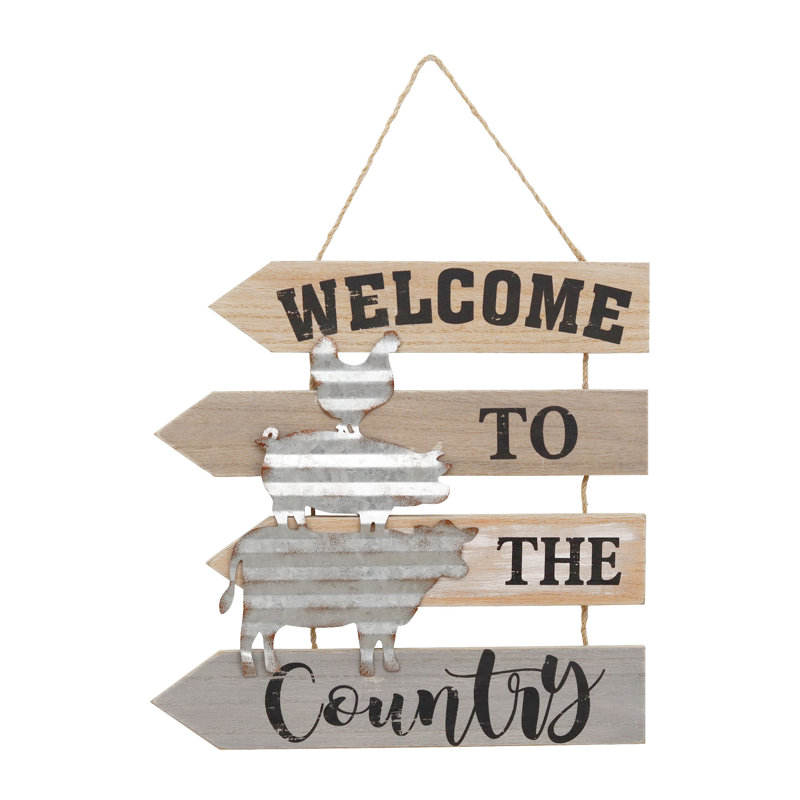 Décoration murale «Welcome To The Country»