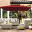 Parasol de patio extérieur en porte-à-faux avec couvercle Deboah-402511647-302550694
