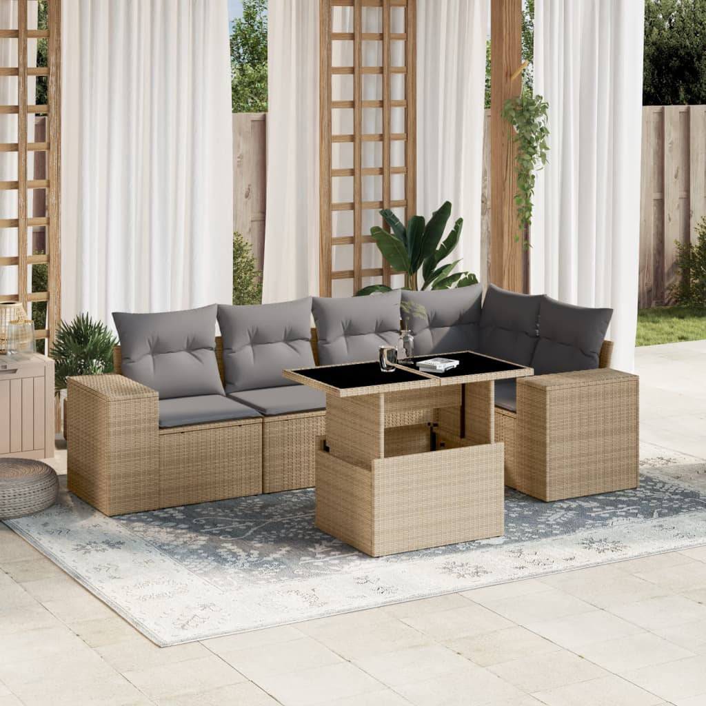 Gartensofa mit Kissen