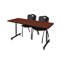 Table de formation en T Nick Nick, chaises empilables 2 M-51833536-32701892-32701884