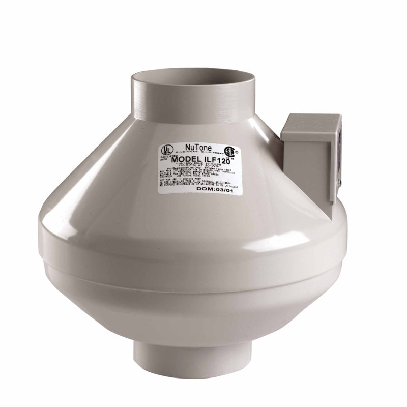 Ventilateur à distance en ligne, 250 pi³ / min