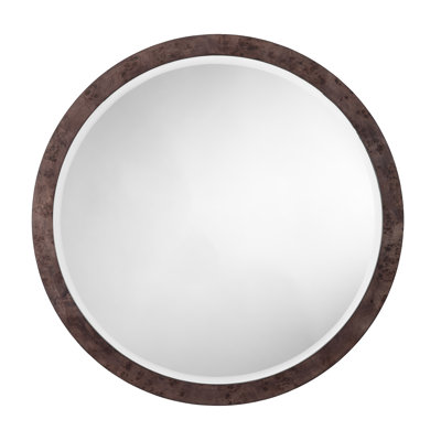 Chandler Flat Solid And Engineered Wood Beveled Wall Mirror