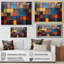 Carreaux colorés de couleurs terre V - art mural mosaïque Boho pour le salon-1534582526-1534582525